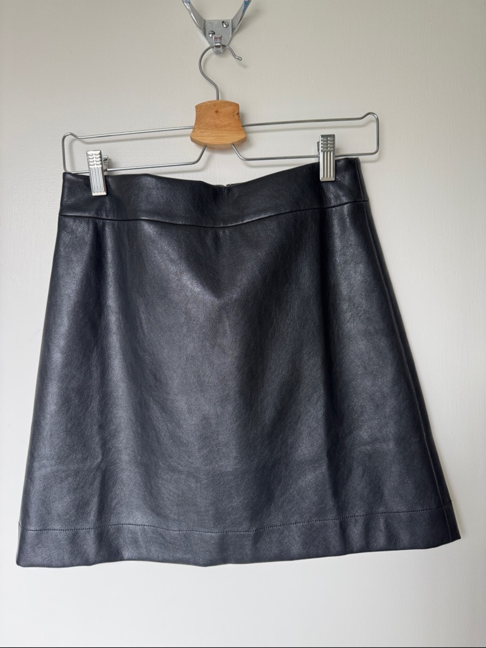 J crew Black Faux Leather Skirt - Women's Classic